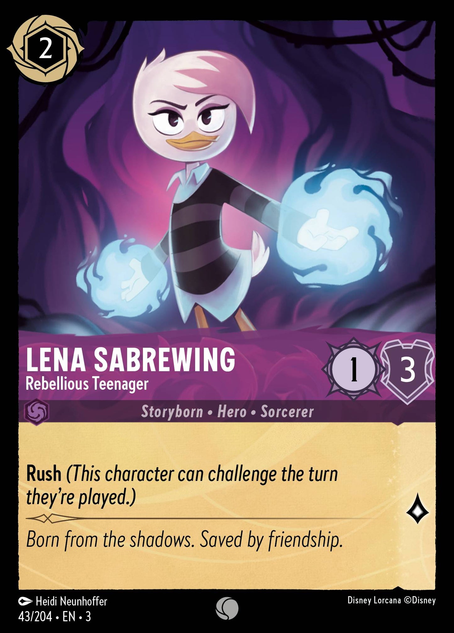 Lena Sabrewing - Rebellious Teenager - Foil
