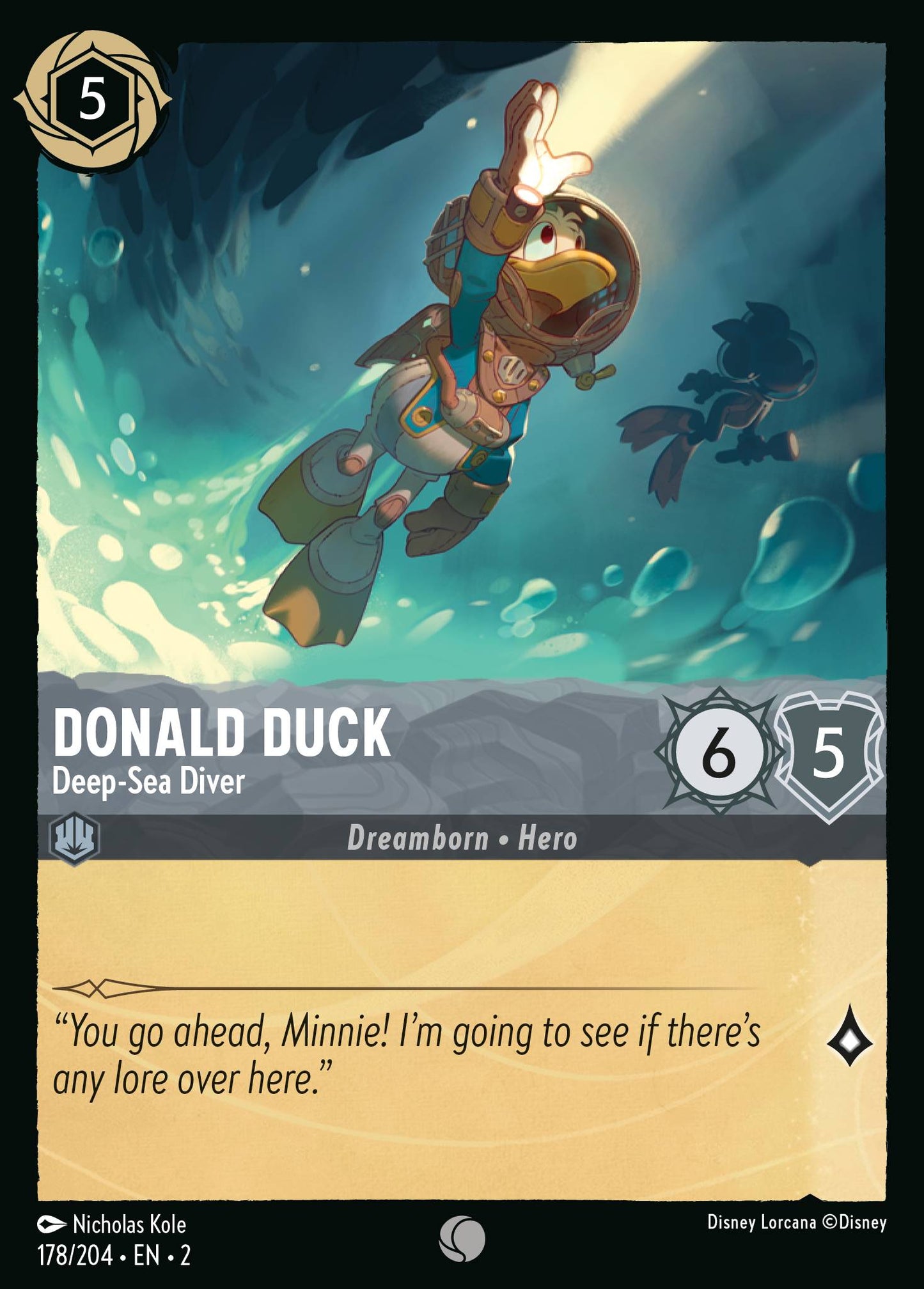 Donald Duck - Deep-Sea Diver - Foil