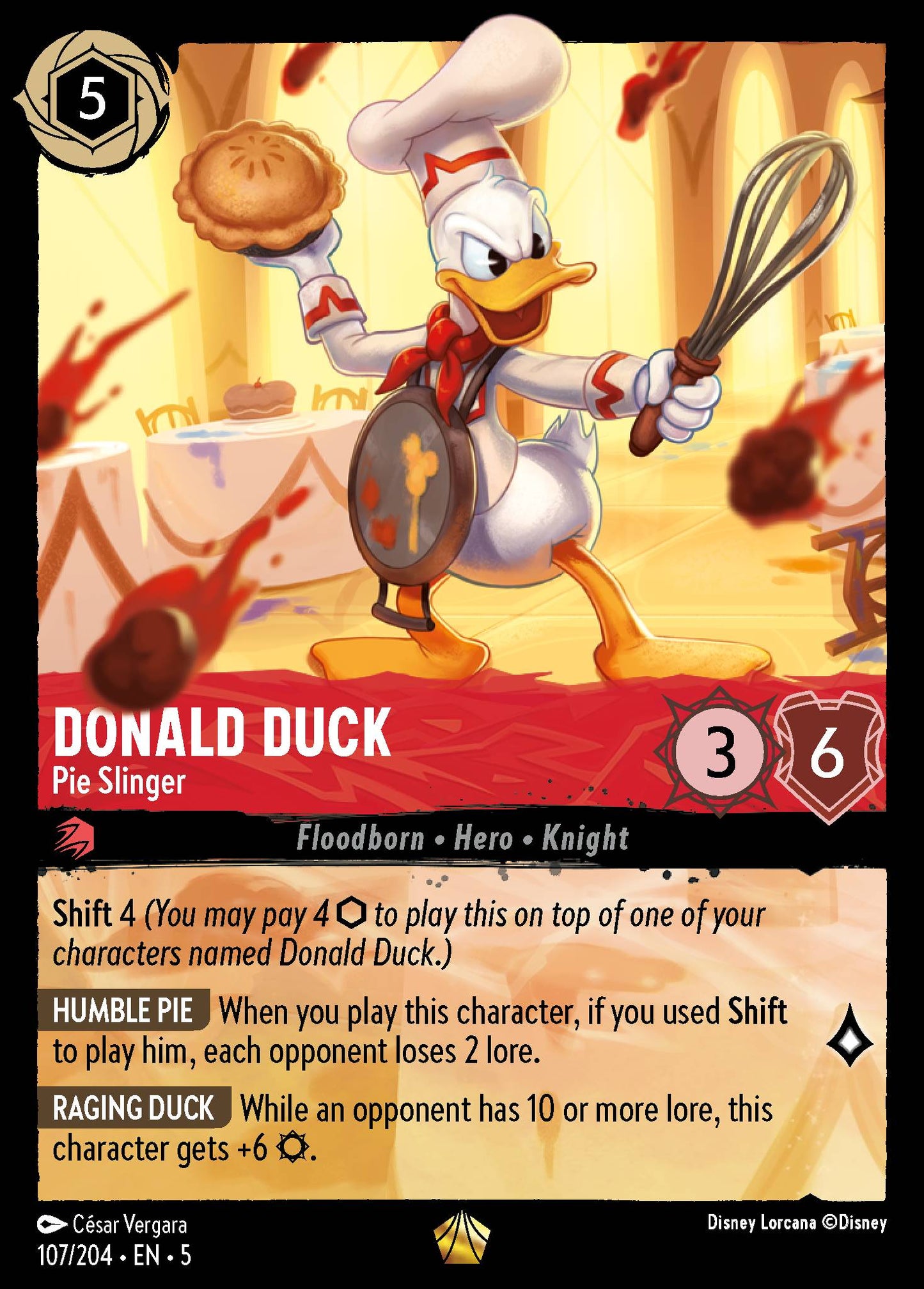 Donald Duck - Pie Slinger - Foil