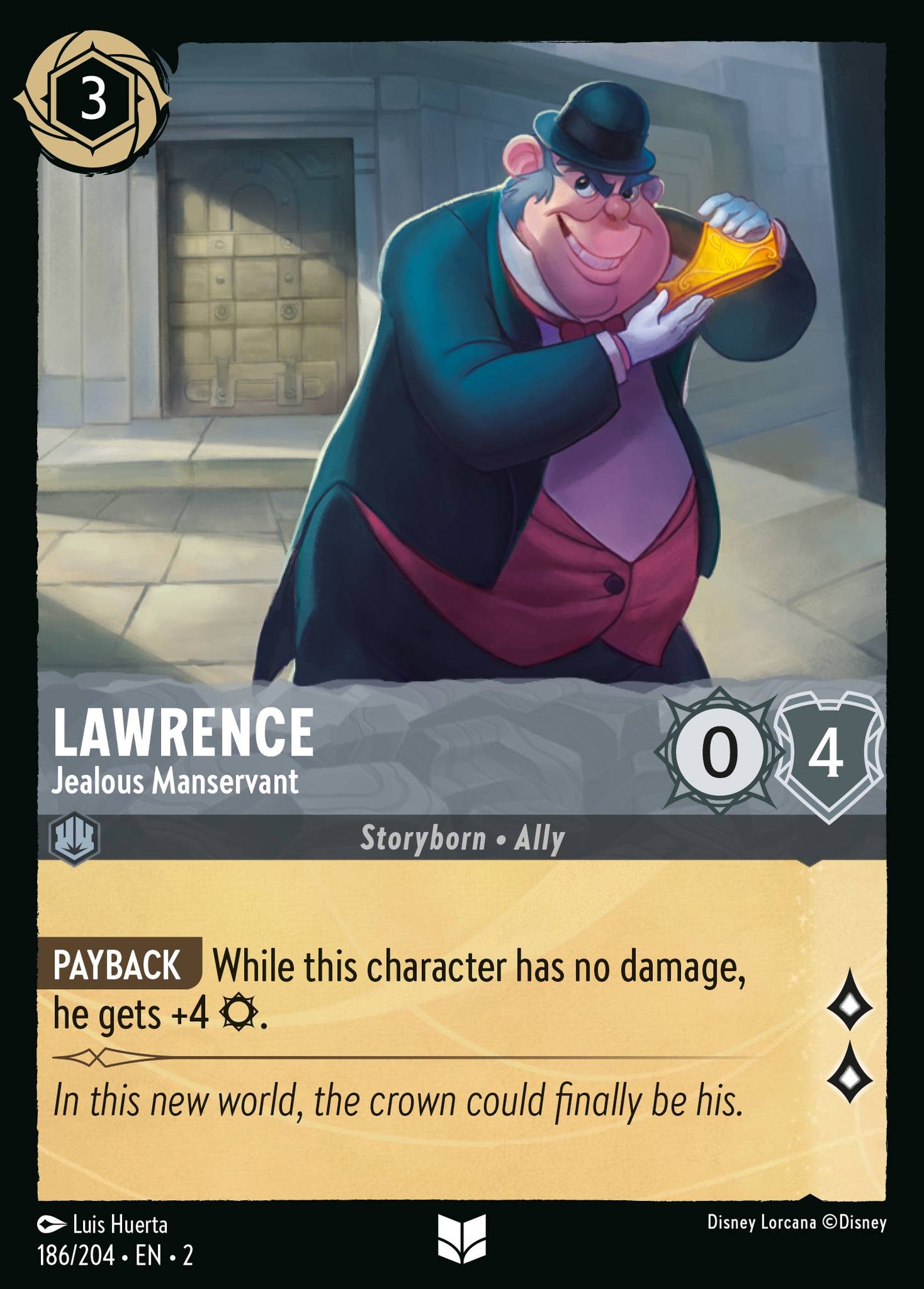 Lawrence - Jealous Manservant - Foil