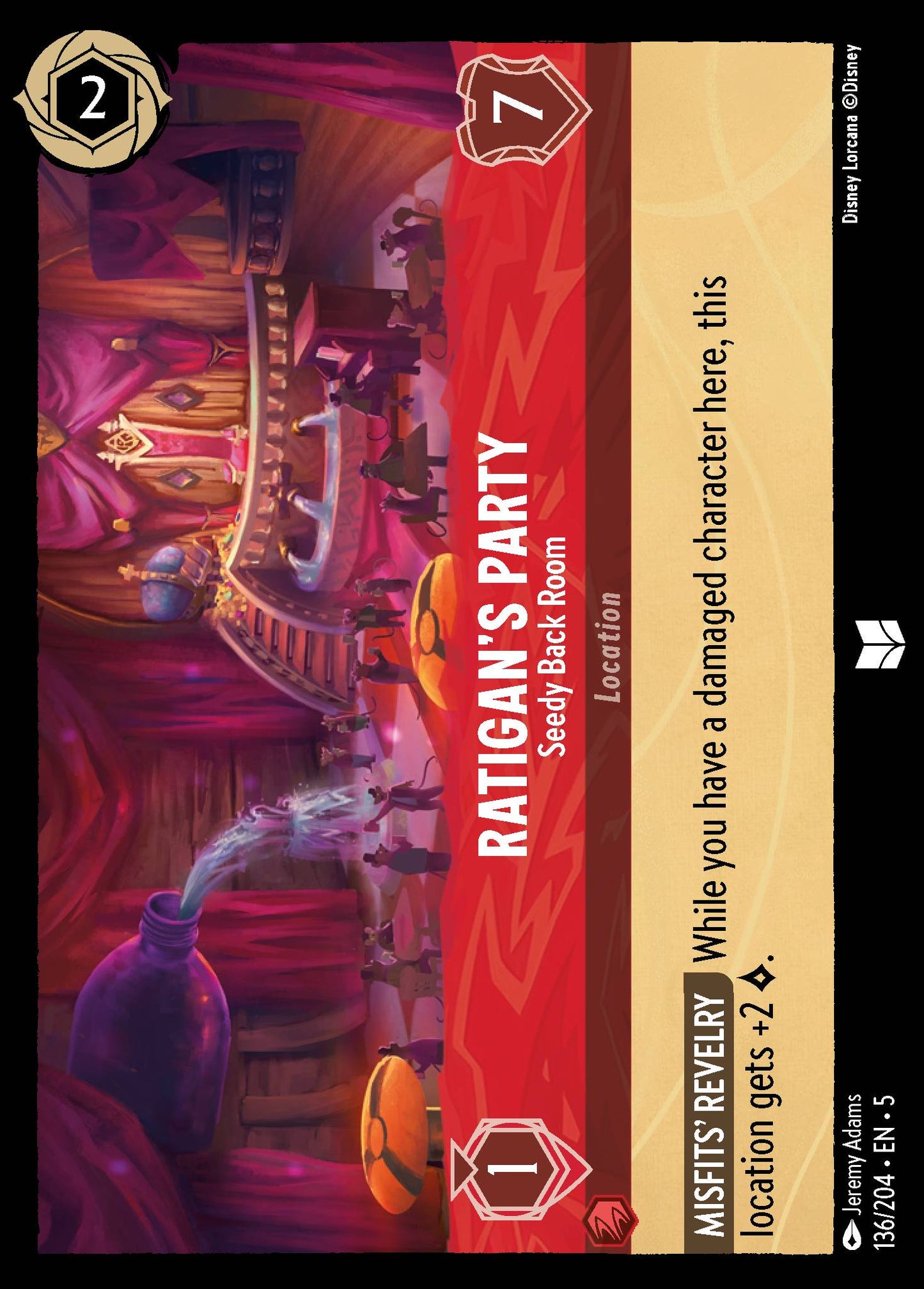 Ratigan's Party - Seedy Back Room - Foil