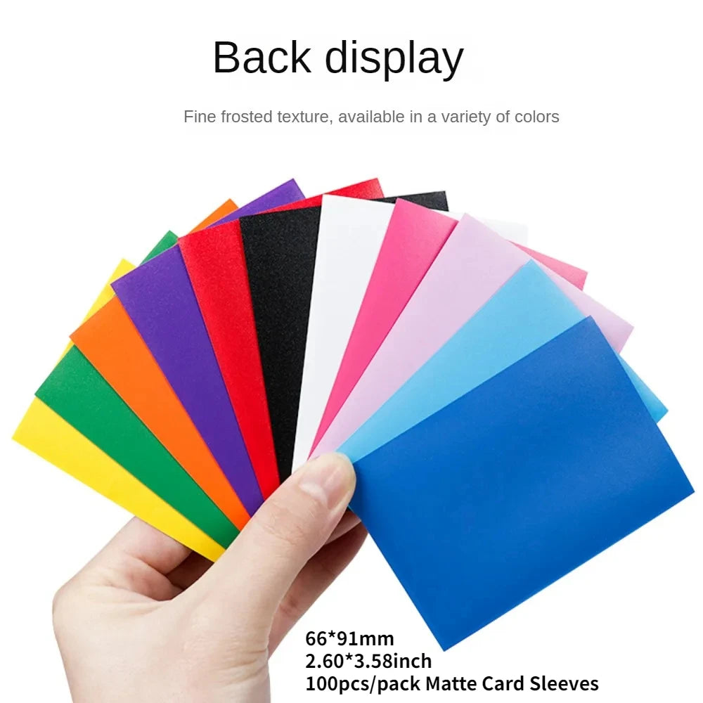 100Pcs Matte Standard Size Card Sleeves