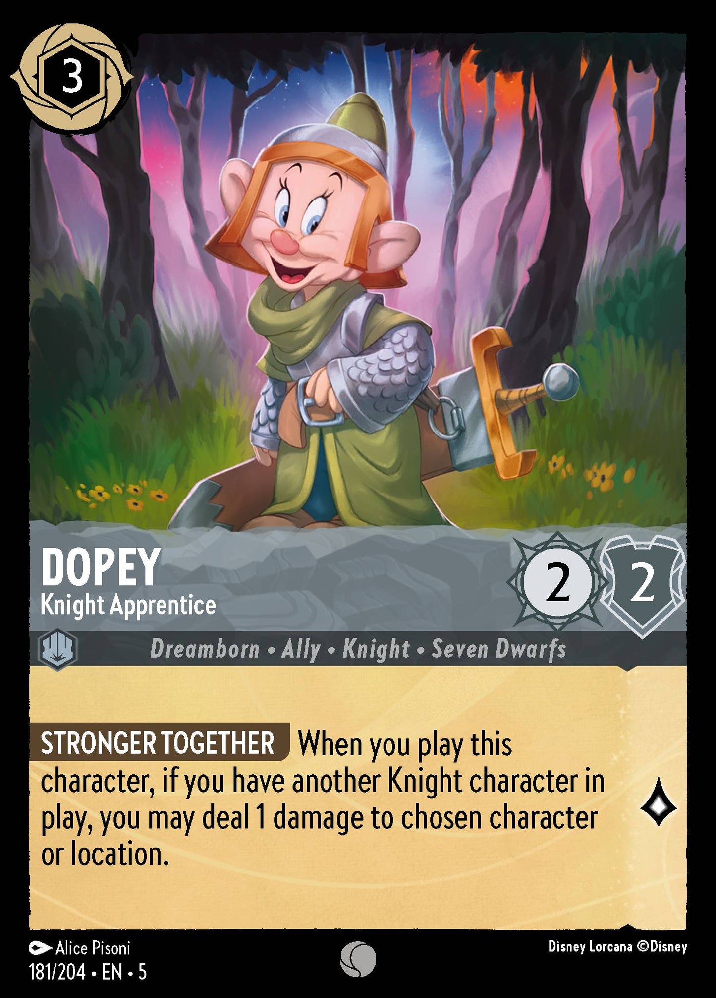Dopey - Knight Apprentice - Foil