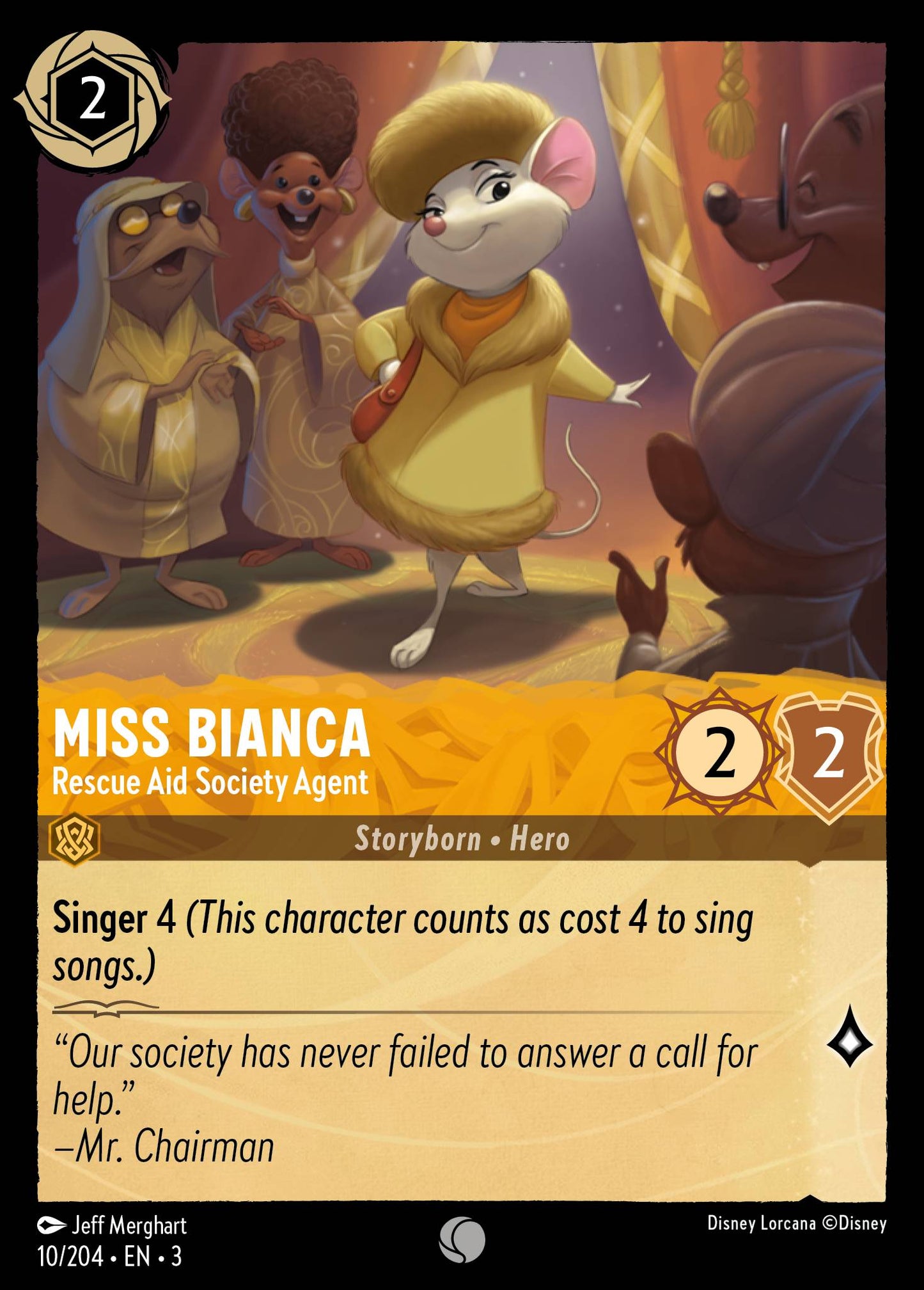 Miss Bianca - Rescue Aid Society Agent - Foil