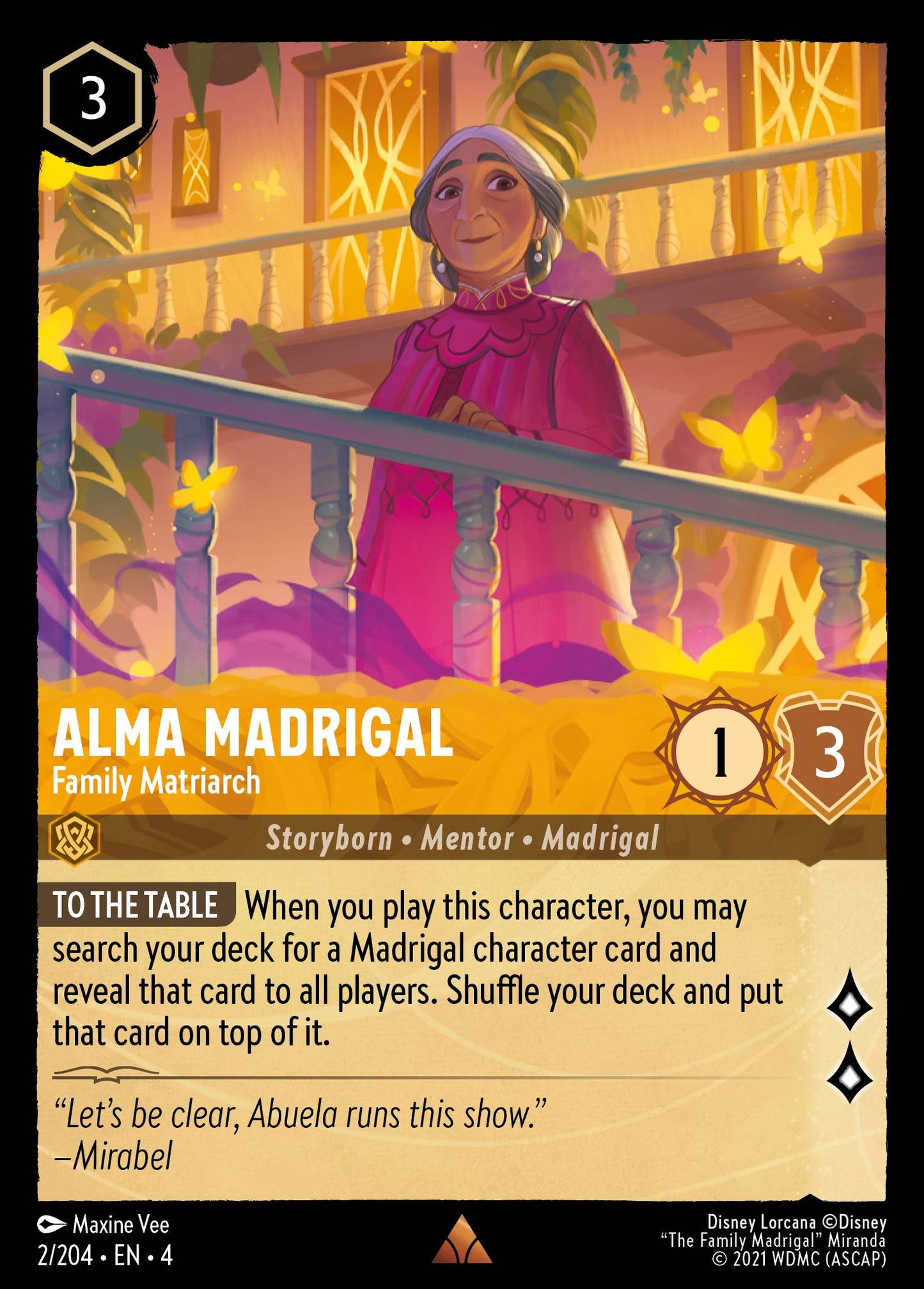 Alma Madrigal - Family Matriarch - Foil