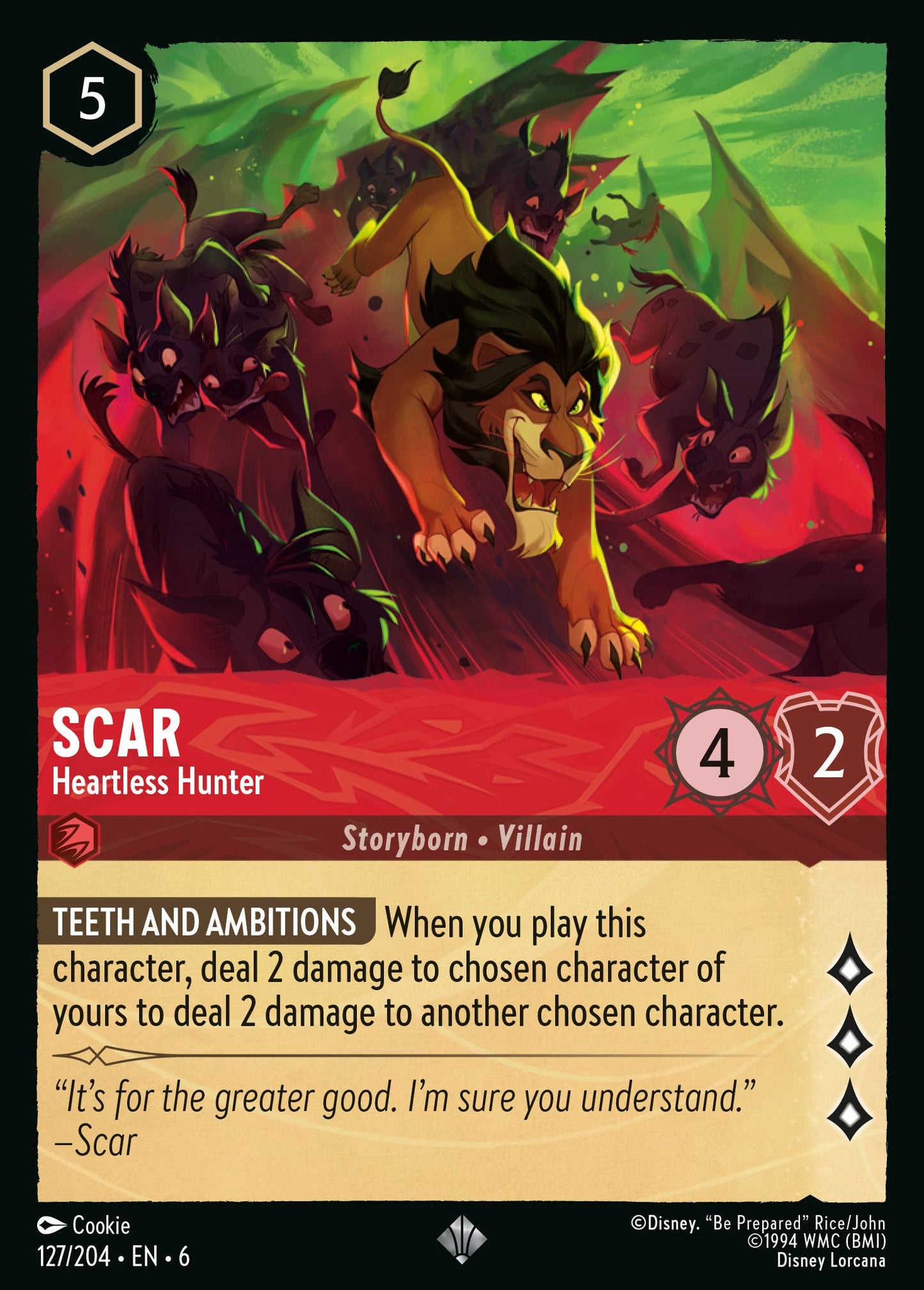 Scar - Heartless Hunter - Foil