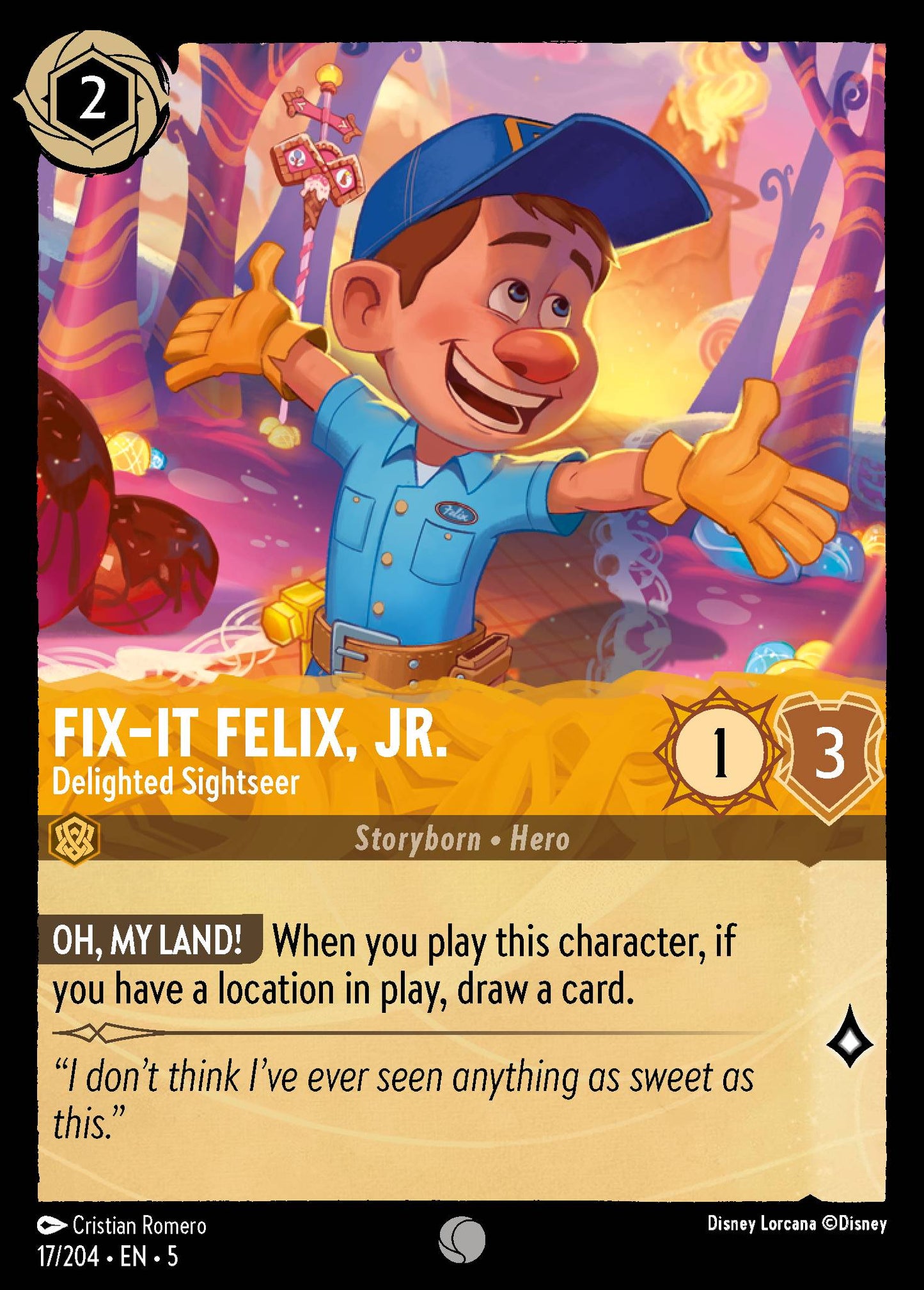 Fix-It Felix  Jr. - Delighted Sightseer