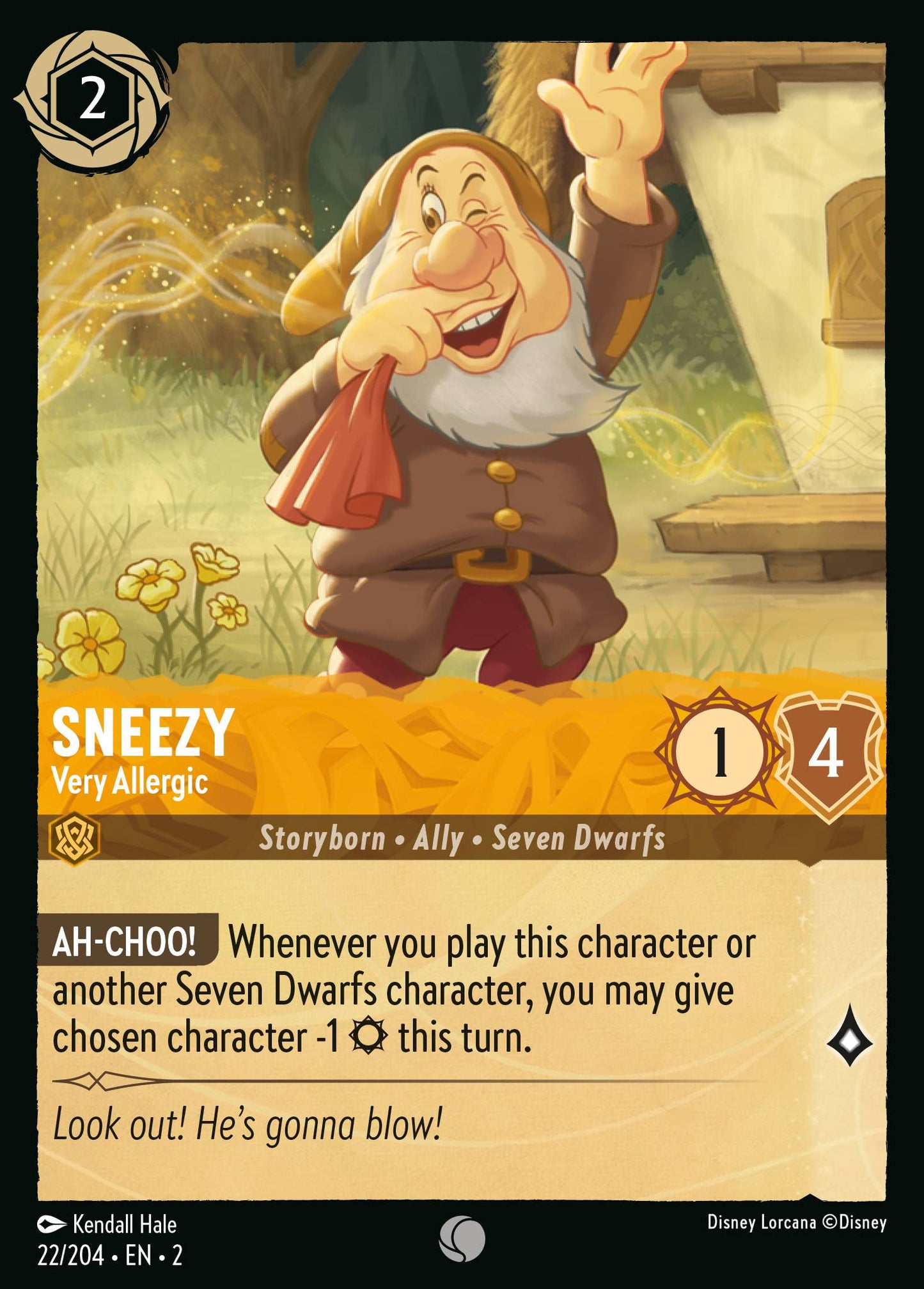 Sneezy - Very Allergic - Foil