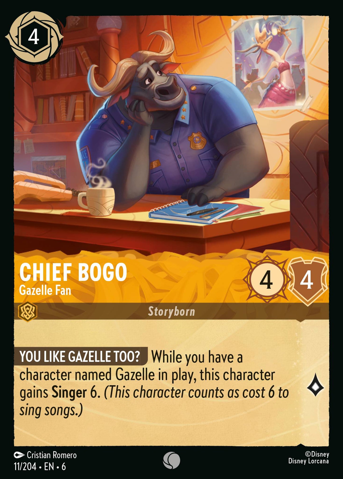Chief Bogo - Gazelle Fan - Foil