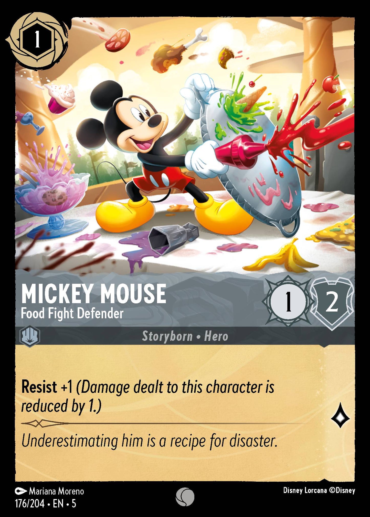 Mickey Mouse - Food Fight Defender - Foil