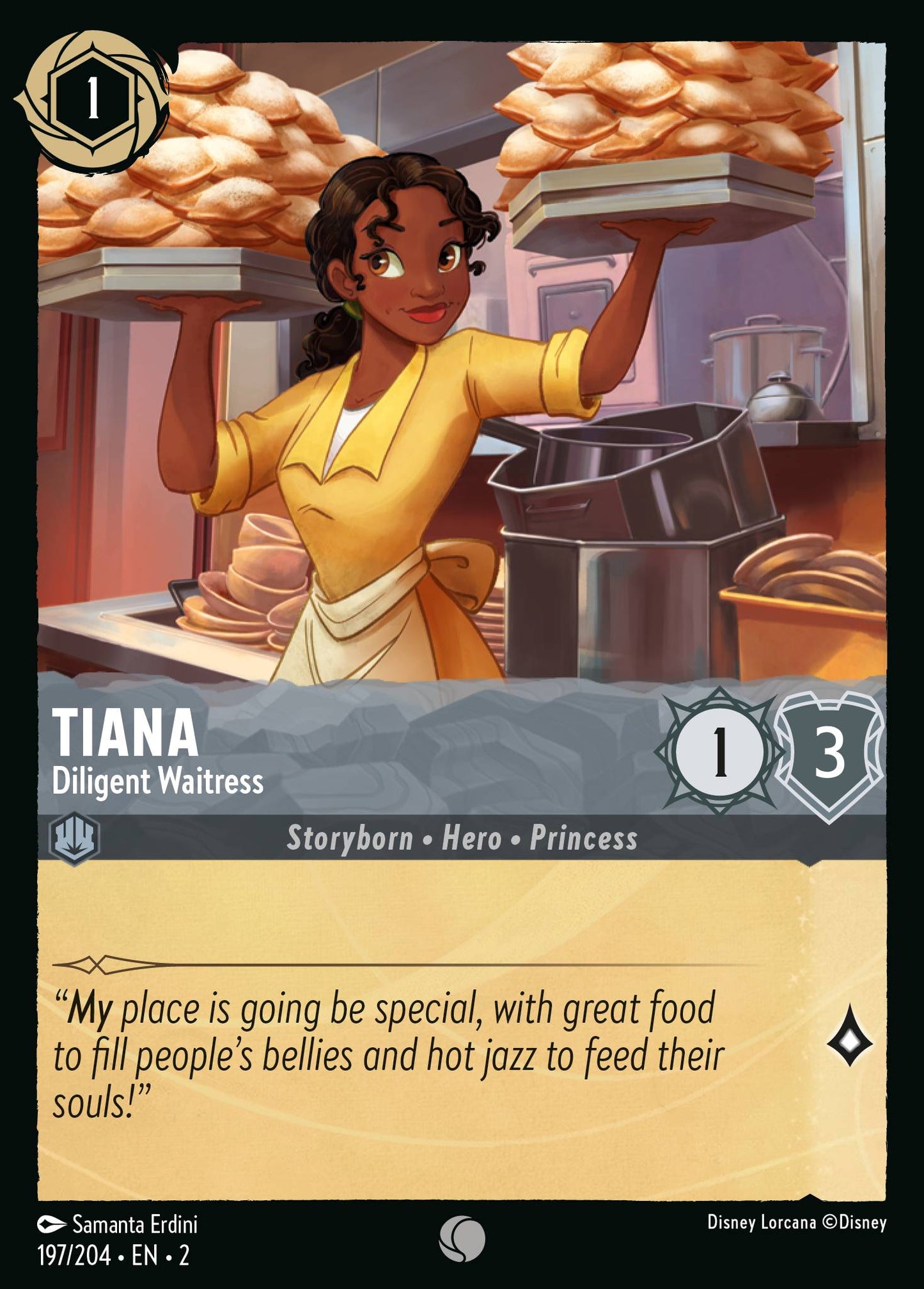 Tiana - Diligent Waitress - Foil