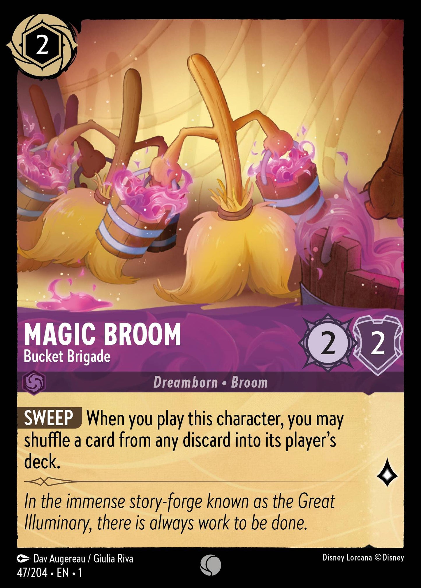 Magic Broom - Bucket Brigade - Foil