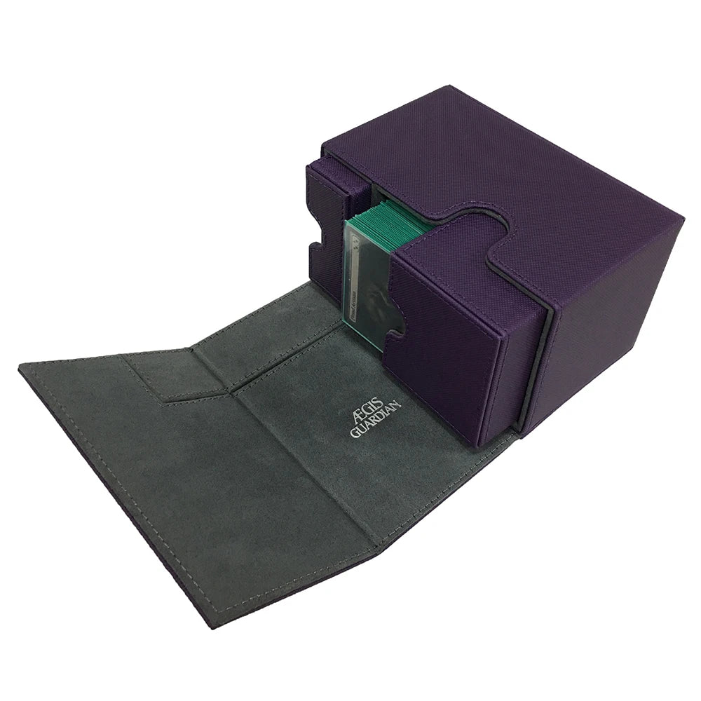 AEGIS GUARDIAN Premium Top Loading Deck Box 100+ with Dice holder