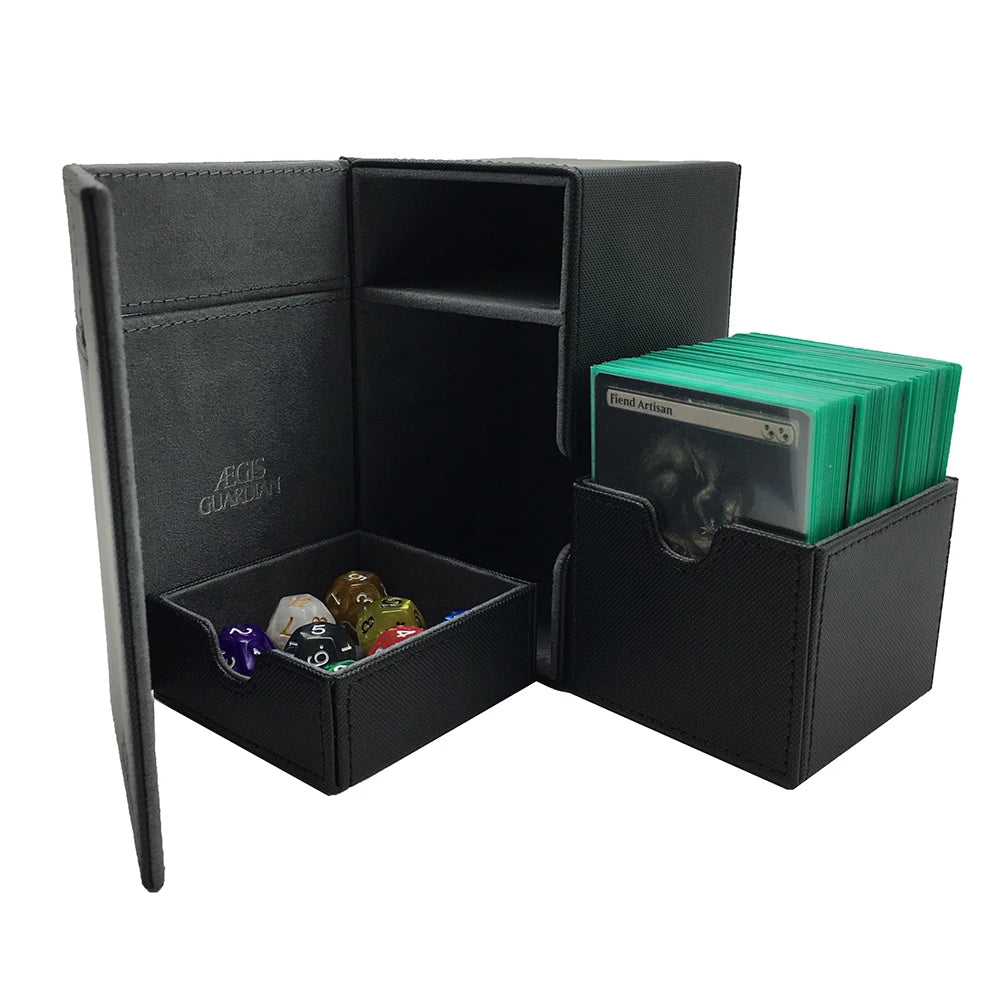 AEGIS GUARDIAN Premium Top Loading Deck Box 100+ with Dice holder