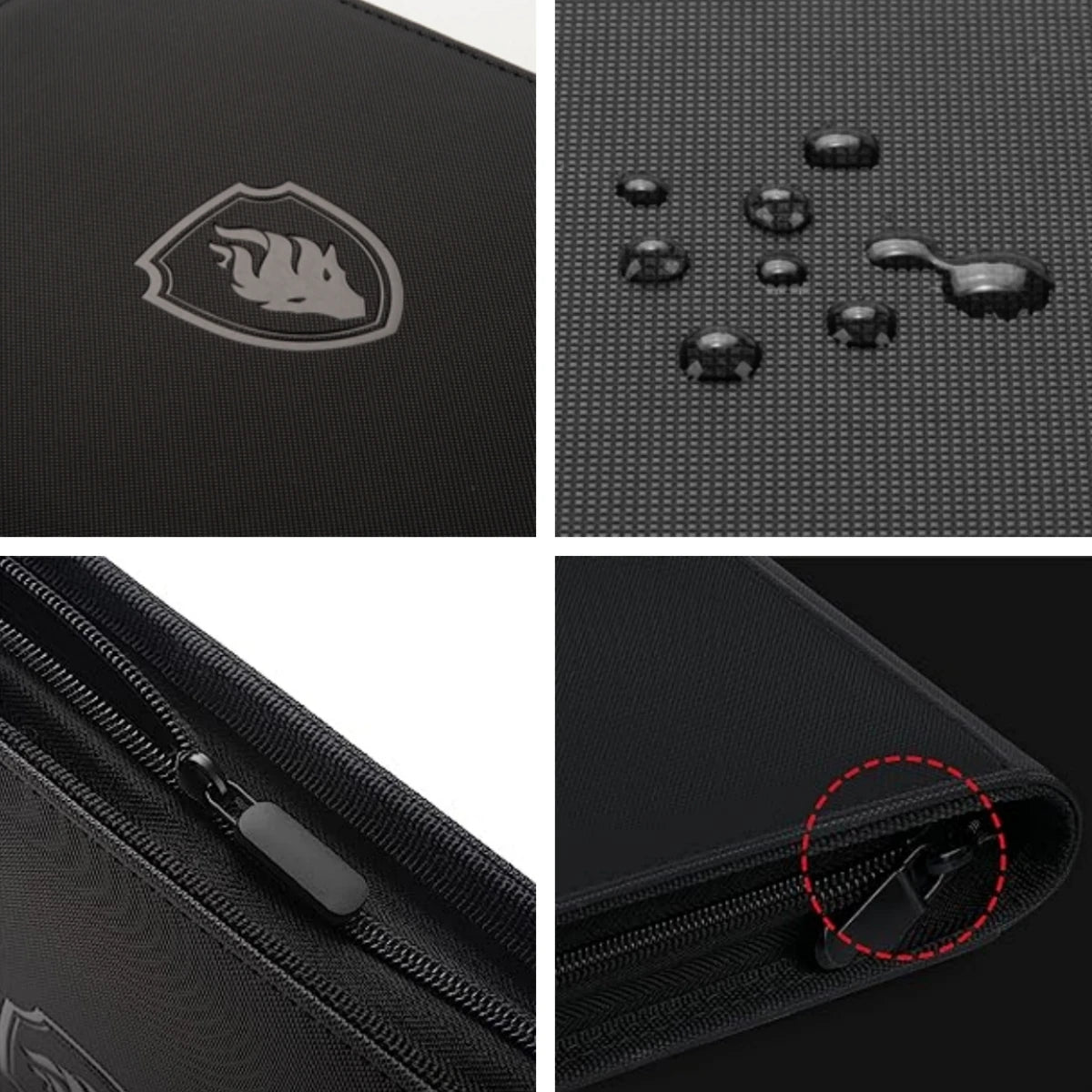 Premium 9 Pocket Card Binder - Zipper