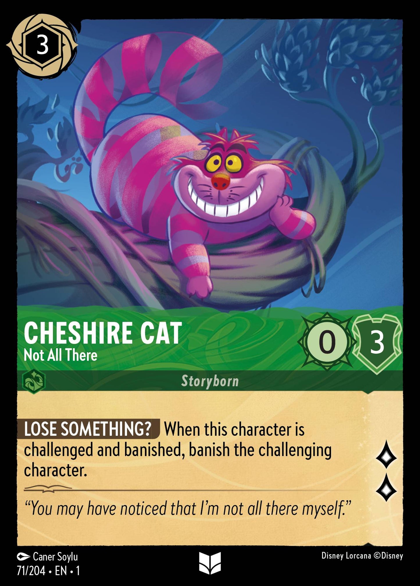Cheshire Cat - Not All There - Foil